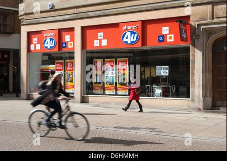 I telefoni 4u shop St Andrew Street Cambridge Regno Unito Foto Stock