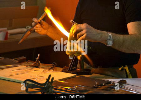 Arti; disciplina umanistica; produzione artistica; artigiano; artista; e artista; artistico; autore; Illustrator; designer; Foto Stock