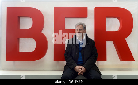 Schoenefeld, Repubblica federale di Germania di Berlino che disciplinano il sindaco Klaus Wowereit (SPD) all'aeroporto Berlin Brandenburg Willy Brandt Foto Stock