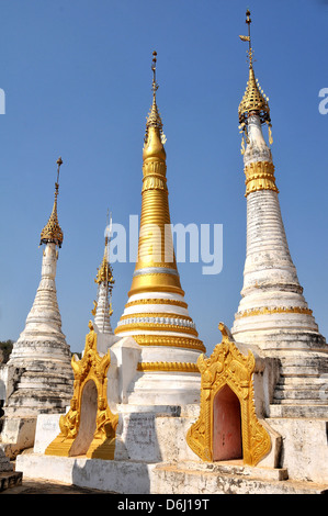 Tempio di Taung Lago Inle Myanmar Foto Stock