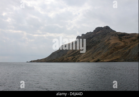 Vulcano estinto Kara Dag in Crimea Foto Stock