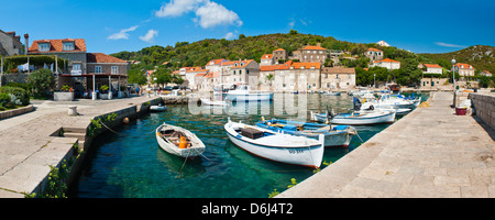 Isola di Sipan (Sipano), isole Elafiti, costa dalmata, Adriatico, Croazia, Europa Foto Stock