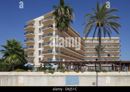 Arenal, Spagna, hotel edificio sulla Platja de Palma Foto Stock