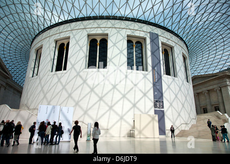 La Rotunda interiore, al British Museum di Londra, Inghilterra, Regno Unito, Europa Foto Stock