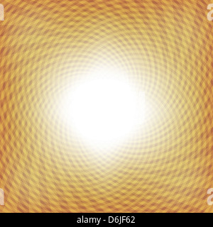 Sunburst illusione ottica raggi astratto Foto Stock