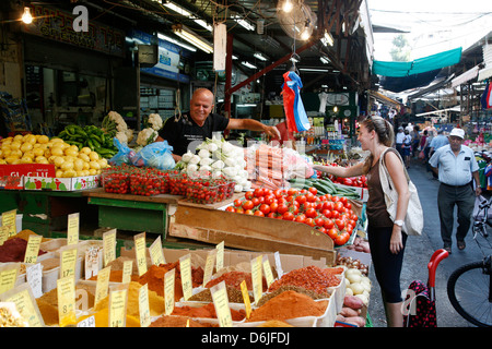 Shuk HaCarmel (mercato Carmel), Tel Aviv, Israele, Medio Oriente Foto Stock