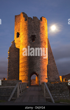 Aberystwyth Castle, Ceredigion, West Wales, Regno Unito, Europa Foto Stock