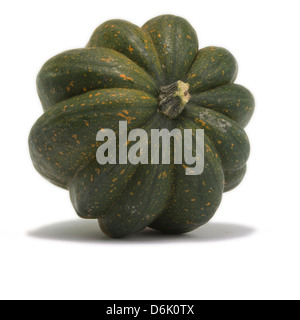 Studio close up acorn squash isolato su sfondo bianco con luce ombra Foto Stock