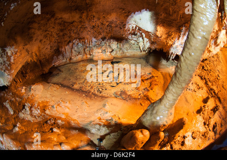 La grotta Peruyal nelle Asturie, Spagna. Foto Stock