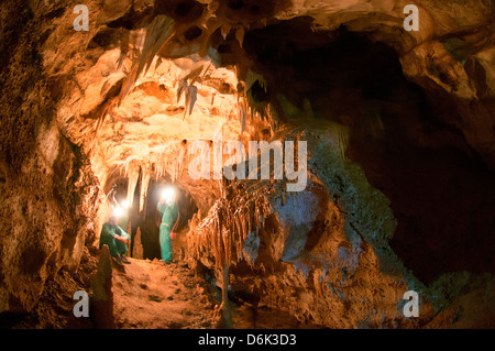 La grotta Peruyal nelle Asturie, Spagna. Foto Stock