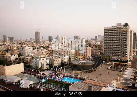 Vista sulla skyline di Tel Aviv, Israele, Medio Oriente Foto Stock