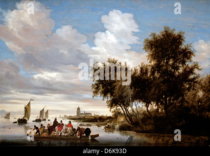 Jacob Isaacksz van Ruisdael (o Ruysdael) (c.1629 – 1682) olandese Olanda, Ruisdael (o Jacob van Ruisdael ) Foto Stock