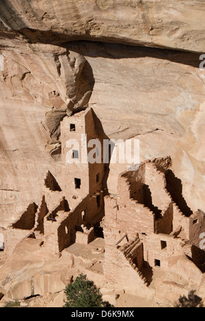 Il Parco Nazionale di Mesa Verde, Sito Patrimonio Mondiale dell'UNESCO, Colorado, Stati Uniti d'America, America del Nord Foto Stock