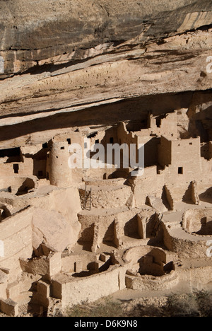 Il Parco Nazionale di Mesa Verde, Sito Patrimonio Mondiale dell'UNESCO, Colorado, Stati Uniti d'America, America del Nord Foto Stock