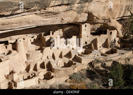 Il Parco Nazionale di Mesa Verde, Sito Patrimonio Mondiale dell'UNESCO, Colorado, Stati Uniti d'America, America del Nord Foto Stock