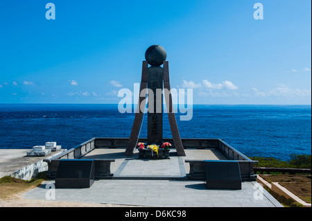 Il Memoriale della Seconda Guerra Mondiale al Banzai scogliere in Saipan, Marianne settentrionali, Pacifico centrale e del Pacifico Foto Stock
