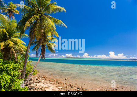 Costa intorno a Merizo e la sua barriera corallina, Guam, territorio statunitense, Pacifico centrale e del Pacifico Foto Stock