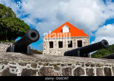 Vecchio British Fort Shirley, Dominica, West Indies, dei Caraibi e America centrale Foto Stock