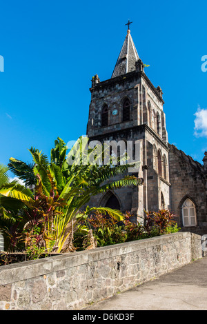 Chiesa anglicana in Roseau capitale della Dominica, West Indies, dei Caraibi e America centrale Foto Stock