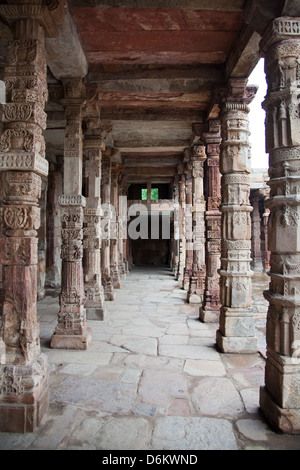 Qutab Minar, Delhi, India Foto Stock