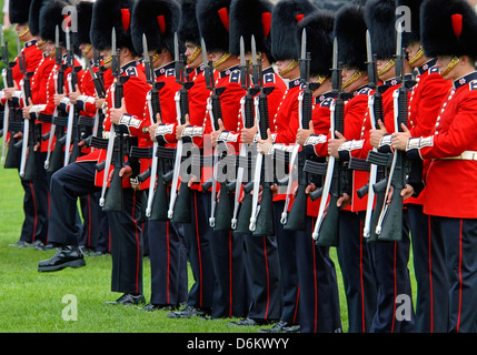 Il cerimoniale di guardia di Ottawa, Canada Foto Stock