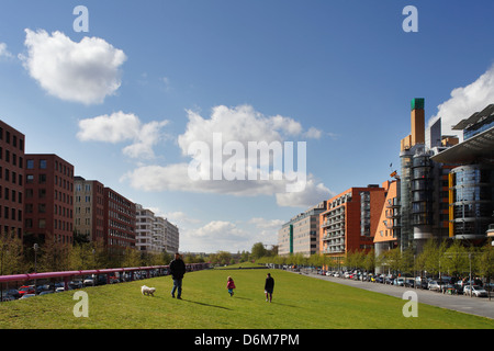 Berlino, Germania, Tilla Durieux Park a Potsdamer Platz Foto Stock