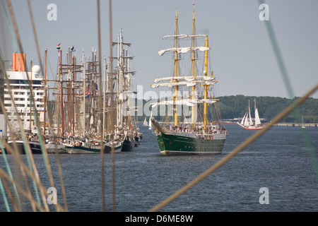 Kiel, Germania, Alexander von Humboldt II nella quantità di Bollhörnkai Foto Stock