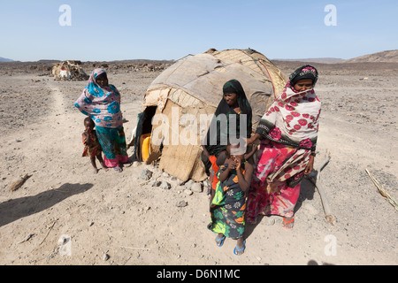 Guyan, Etiopia, distribuzione idrica nel villaggio di Guyan dalla Islamic Relief Foto Stock