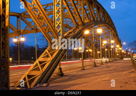 Famoso ponte a Wroclaw Foto Stock