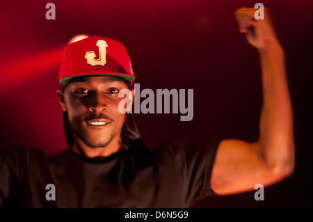 Londra, UK. Xx Aprile, 2013. JME suona dal vivo durante il ragazzo di meglio conoscere concerto al Forum di Londra Foto Stock