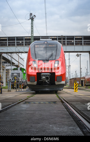 Berlino, Germania, la presentazione dei nuovi talenti 2 treni di Deutsche Bahn Foto Stock