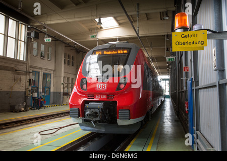 Berlino, Germania, la presentazione dei nuovi talenti 2 treni di Deutsche Bahn Foto Stock