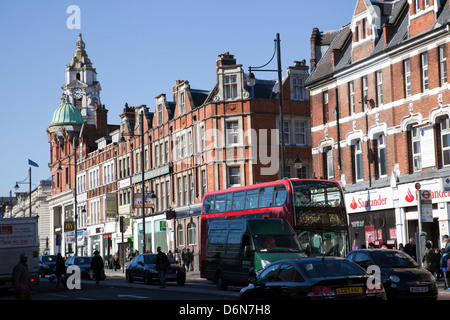 Brixton High Street a Lambeth - London REGNO UNITO Foto Stock