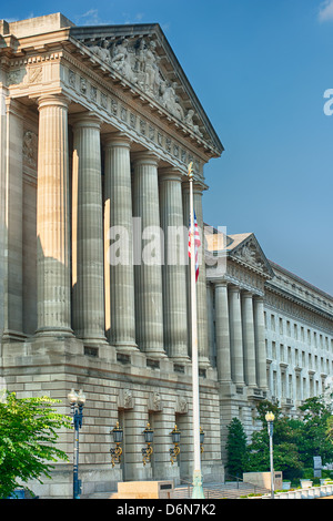 Esterno del Andrew W Mellon Auditorium nell'edificio di EPA, Constitution Avenue NW Washington DC, Stati Uniti d'America Foto Stock