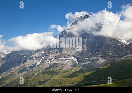 Eiger mountain nella regione della Jungfrau Foto Stock