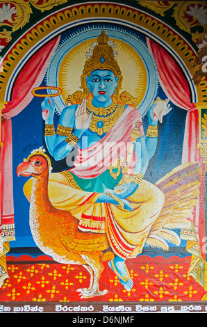 Grotta dei templi (Patrimonio Mondiale dell'UNESCO), Dambulla, Nord provincia centrale, Sri Lanka Foto Stock