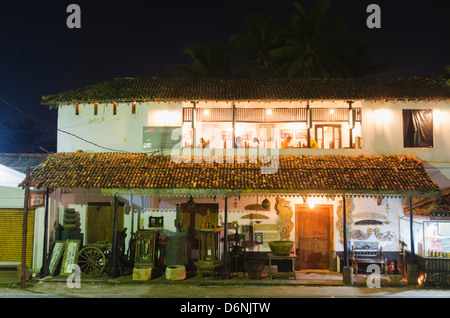 India Ristorante capanna, Galle, sud della provincia, Sri Lanka, Asia Foto Stock