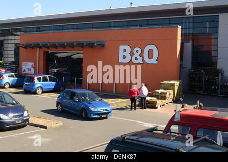 B & Q Store in Admiral Park, Guernsey, Isole del Canale, GB Foto Stock