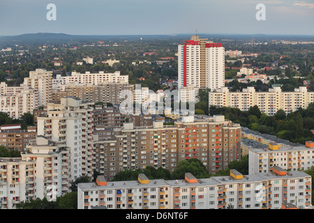 Berlino, Germania, Gropius sondaggio della città nella luce della sera Foto Stock