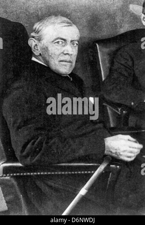 Woodrow Wilson, il Presidente degli Stati Uniti, 1856-1924, circa 1920 Foto Stock