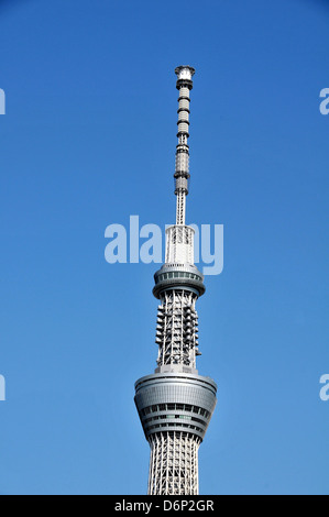 In alto di Tokyo Skytree tower Asakusa Tokyo Giappone Foto Stock