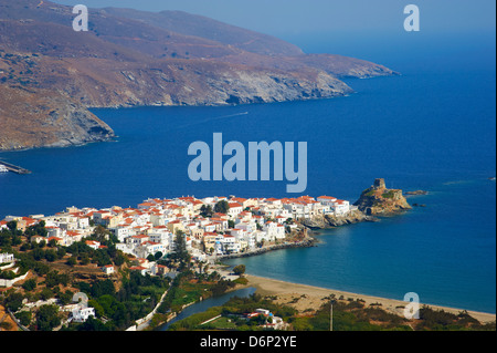 Hora, Andros Isola, Cicladi, isole greche, Grecia, Europa Foto Stock