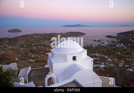 Hora, Serifos Isola, Cicladi, isole greche, Grecia, Europa Foto Stock