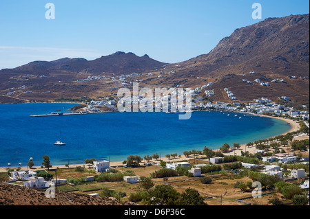 Spiaggia, Hora, Serifos Isola, Cicladi, isole greche, Grecia, Europa Foto Stock