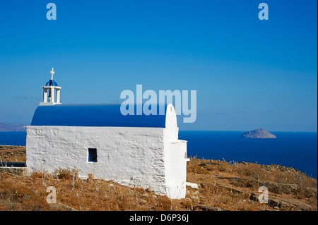 La chiesa, Serifos Isola, Cicladi, isole greche, Grecia, Europa Foto Stock