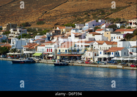 Korissia Harbour, Kea Island, Cicladi, isole greche, Grecia, Europa Foto Stock