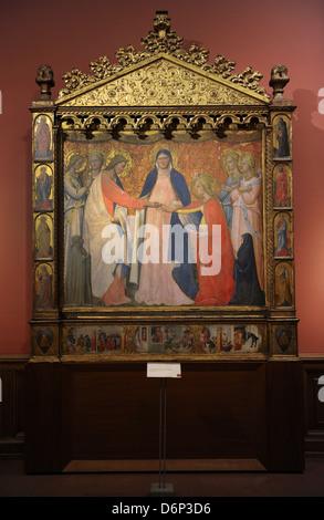 Arte Gotica. L'Italia. Giovanni da Ponte (1385-1437). Il Matrimonio mistico di Santa Caterina di Alessandria, 1421. Foto Stock