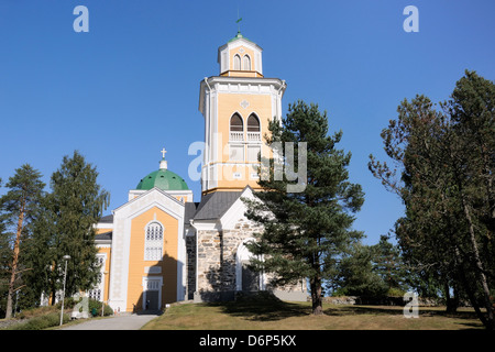 Chiesa Kerimaki, la più grande chiesa in legno del mondo, vicino a Savonlinna, Finlandia e Scandinavia Foto Stock