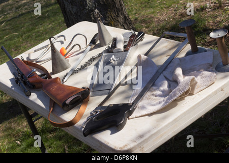 Porco di strumenti di macellazione Foto Stock