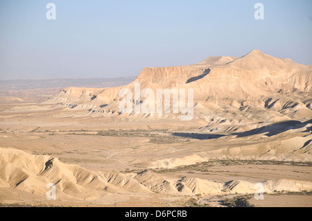 Israele Negev, Kibbutz Sde Boker guardando fuori verso Ein Ovdat e il Wadi Zin valley Foto Stock